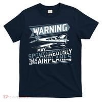Airplane Lover Men Boy Kids Aviation Pilot T-Shirt thumb 0