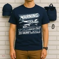 Airplane Lover Men Boy Kids Aviation Pilot T-Shirt thumb 6