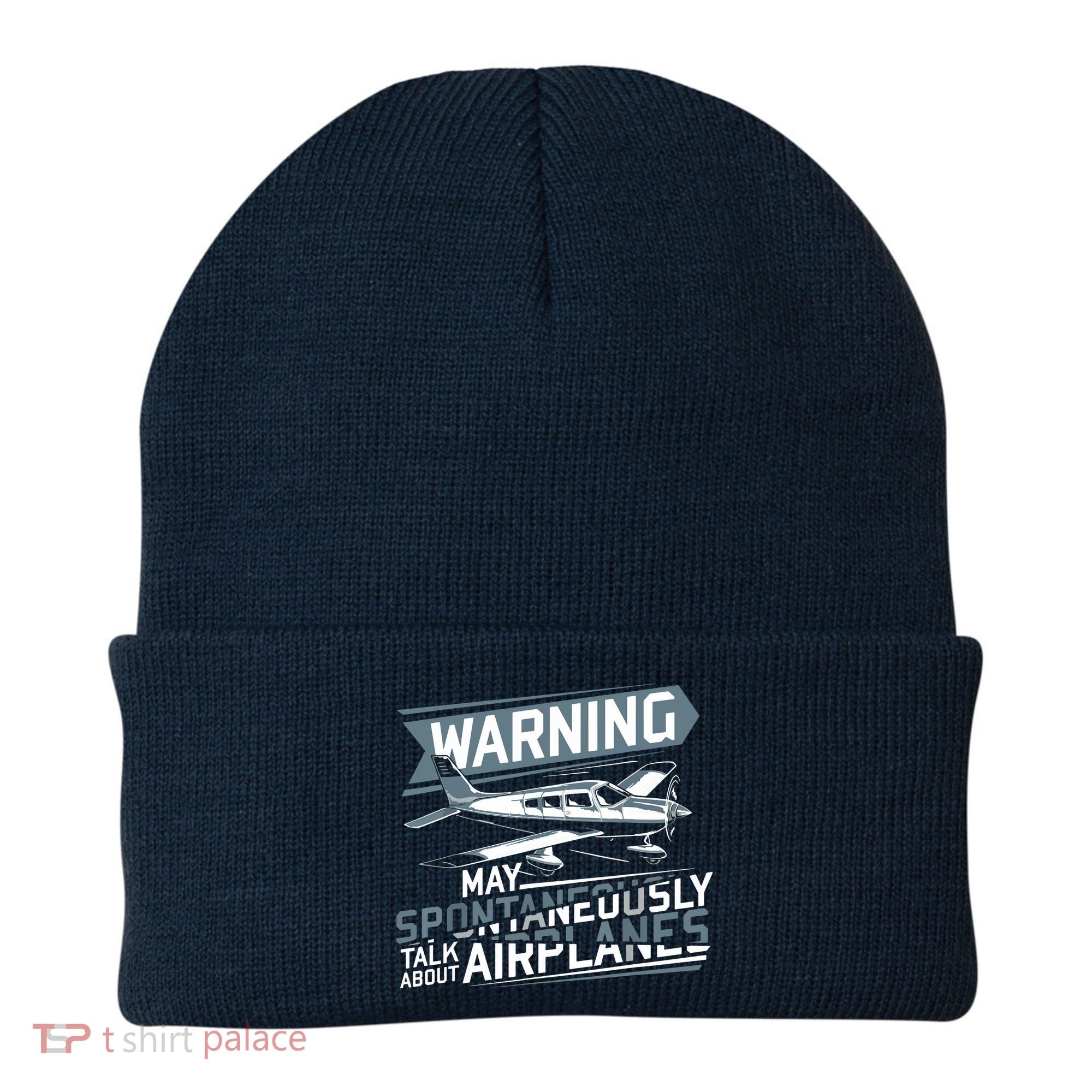Airplane Lover Men Boy Kids Aviation Pilot Beanie