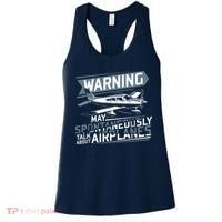 Airplane Lover Men Boy Kids Aviation Pilot Women's Tank Top thumb 0