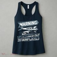 Airplane Lover Men Boy Kids Aviation Pilot Women's Tank Top thumb 3