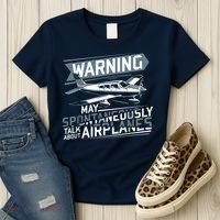 Airplane Lover Men Boy Kids Aviation Pilot Women's T-Shirt thumb 3