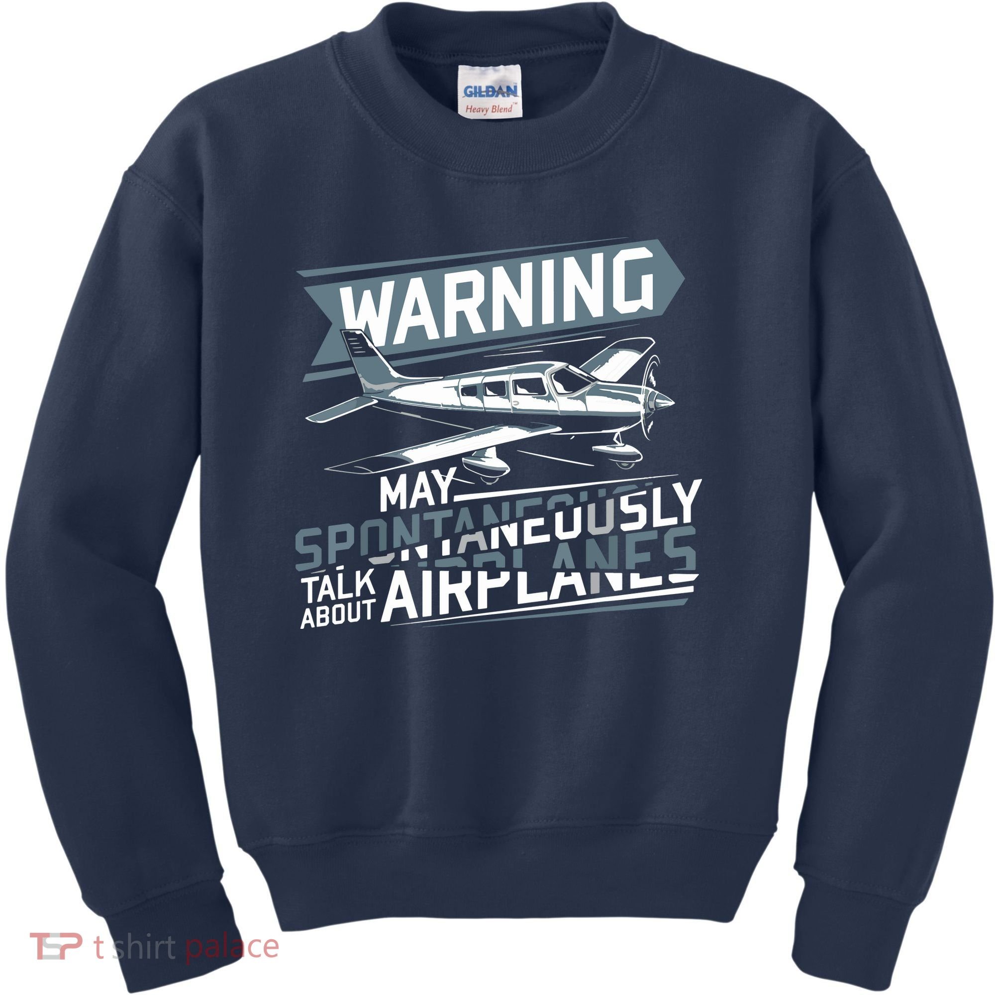 Airplane Lover Men Boy Kids Aviation Pilot Kids Sweatshirt