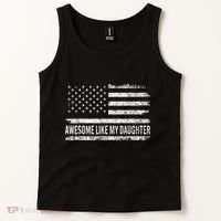 Awesome Like My Daughter Retro Man Funny Fathers Day Dad Tank Top thumb 2