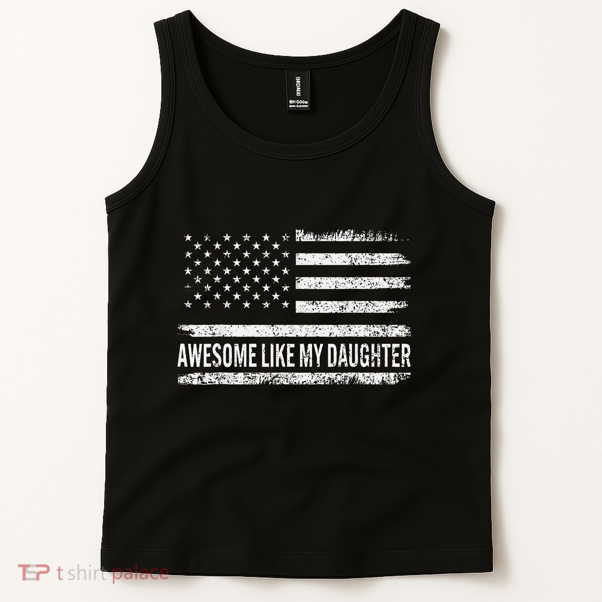 Awesome Like My Daughter Retro Man Funny Fathers Day Dad Tank Top