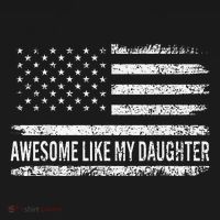 Awesome Like My Daughter Retro Man Funny Fathers Day Dad Women's T-Shirt thumb 6