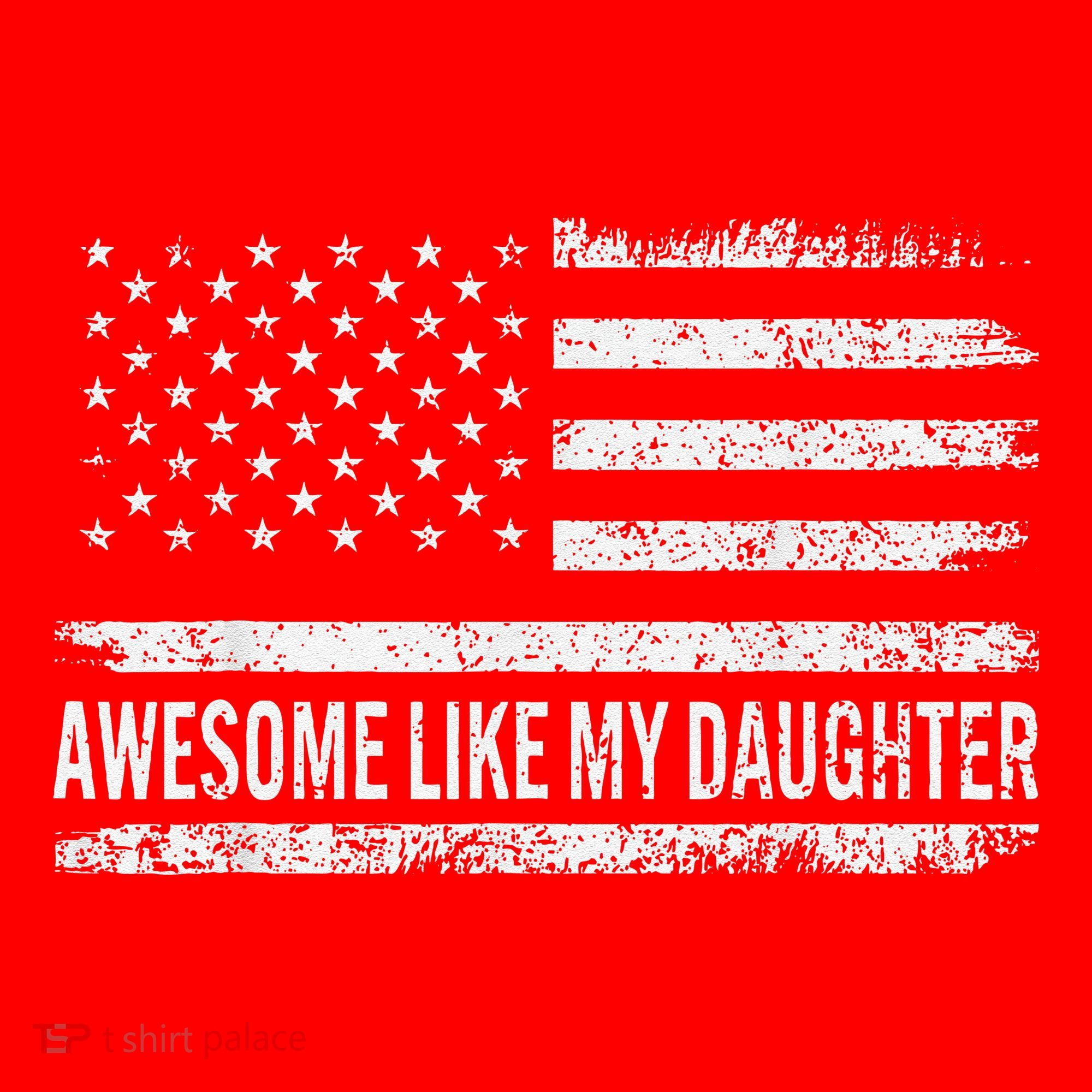 Awesome Like My Daughter Retro Man Funny Fathers Day Dad Santa Hat