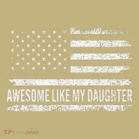 Awesome Like My Daughter Retro Man Funny Fathers Day Dad Long Sleeve Shirt thumb 2