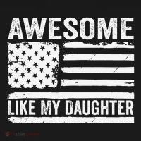 Awesome Like My Daughter Funny Fathers Day Daddy Daughter Women's Hoodie thumb 2