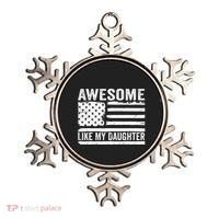 Awesome Like My Daughter Funny Fathers Day Daddy Daughter Ornament thumb 0