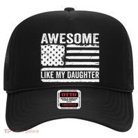 Awesome Like My Daughter Funny Fathers Day Daddy Daughter Hat thumb 0
