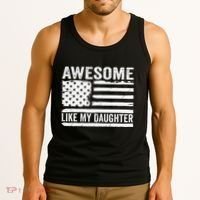 Awesome Like My Daughter Funny Fathers Day Daddy Daughter Tank Top thumb 3