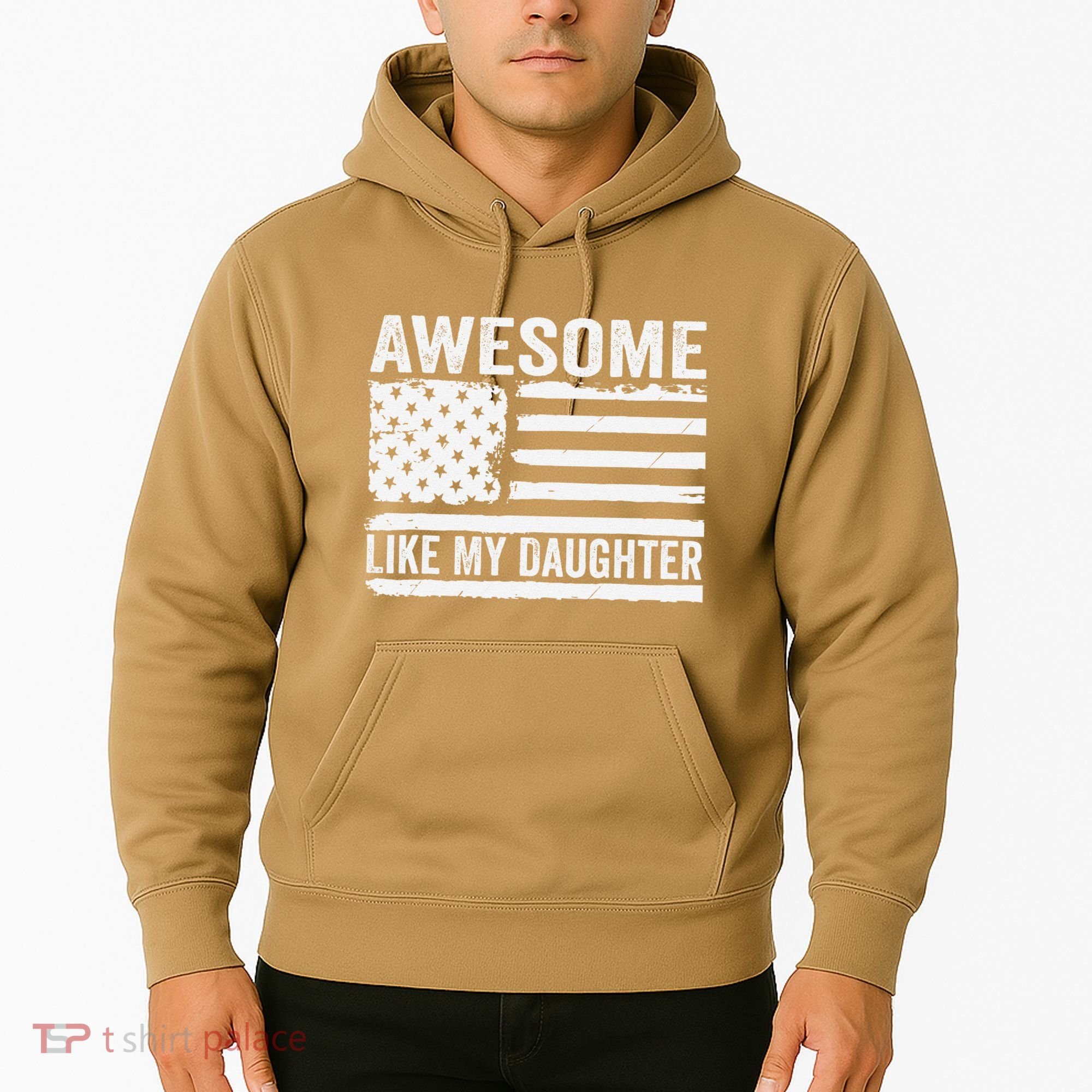 Awesome Like My Daughter Funny Fathers Day Daddy Daughter Hoodie