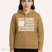 Awesome Like My Daughter Funny Fathers Day Daddy Daughter Hoodie thumb 5