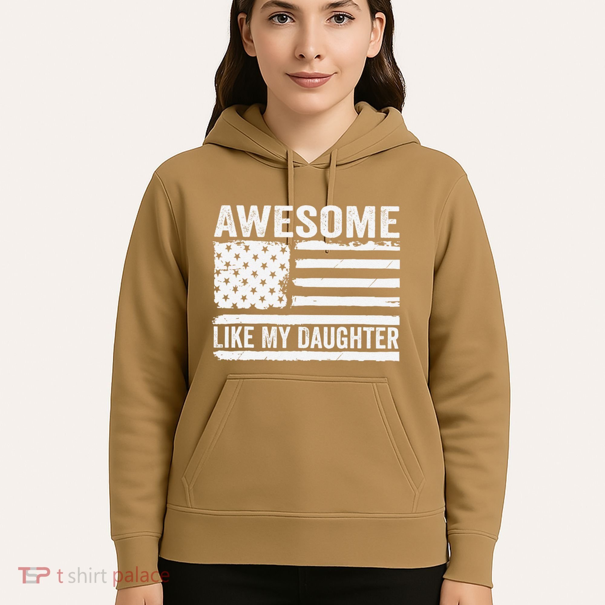 Awesome Like My Daughter Funny Fathers Day Daddy Daughter Hoodie