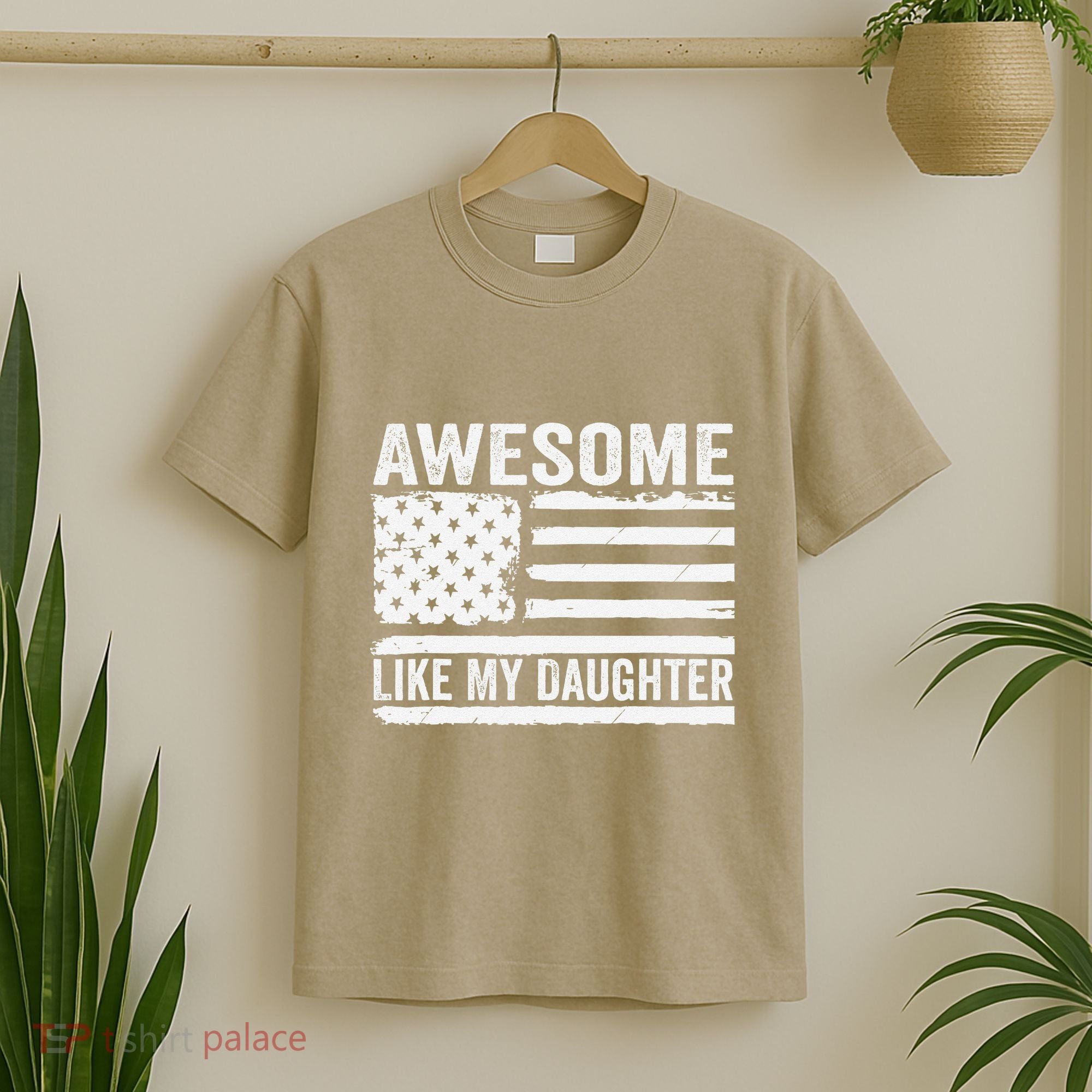 Awesome Like My Daughter Funny Fathers Day Daddy Daughter T-Shirt