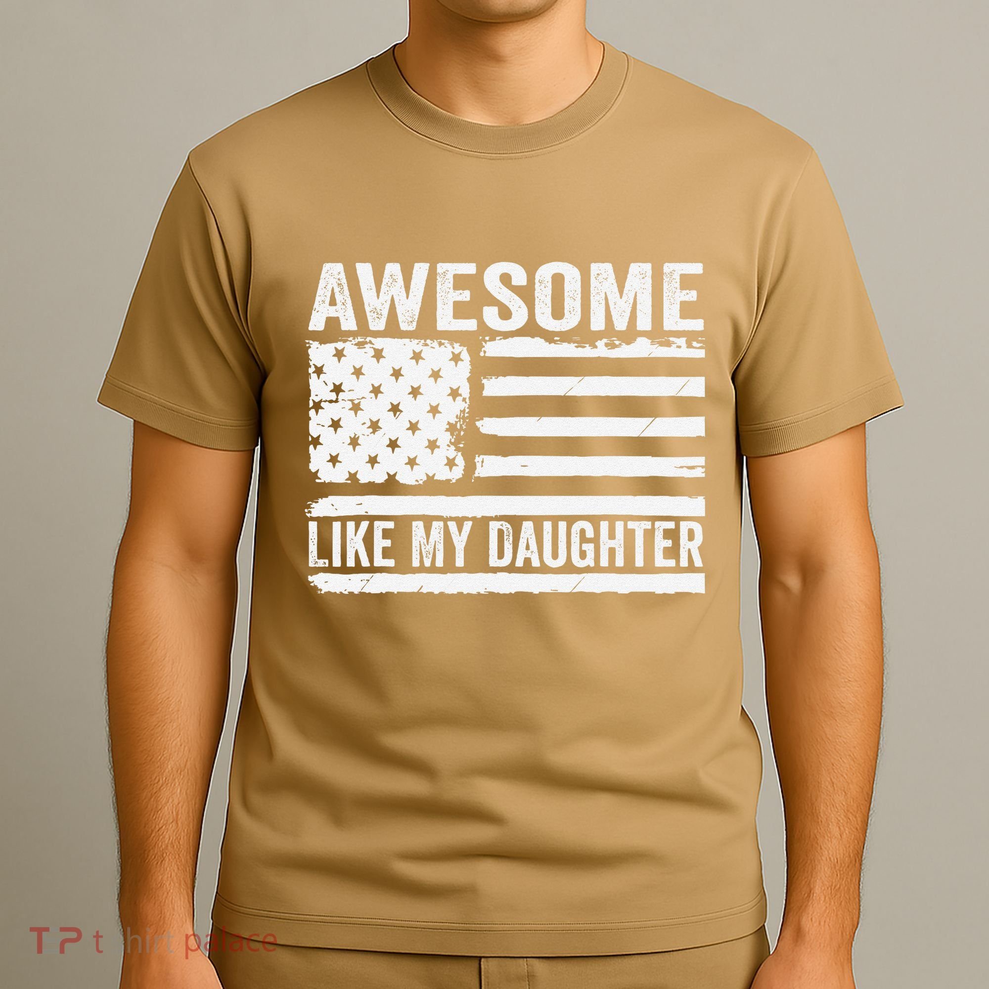 Awesome Like My Daughter Funny Fathers Day Daddy Daughter T-Shirt