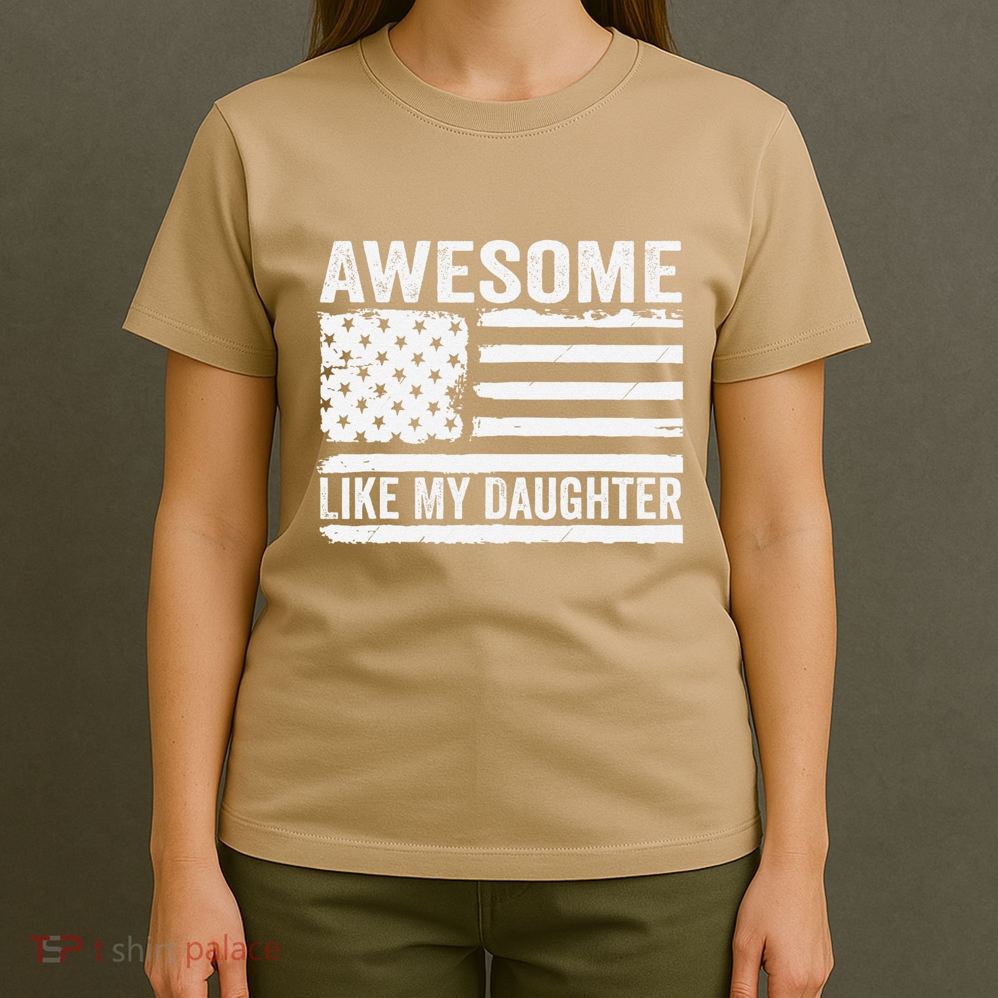 Awesome Like My Daughter Funny Fathers Day Daddy Daughter T-Shirt