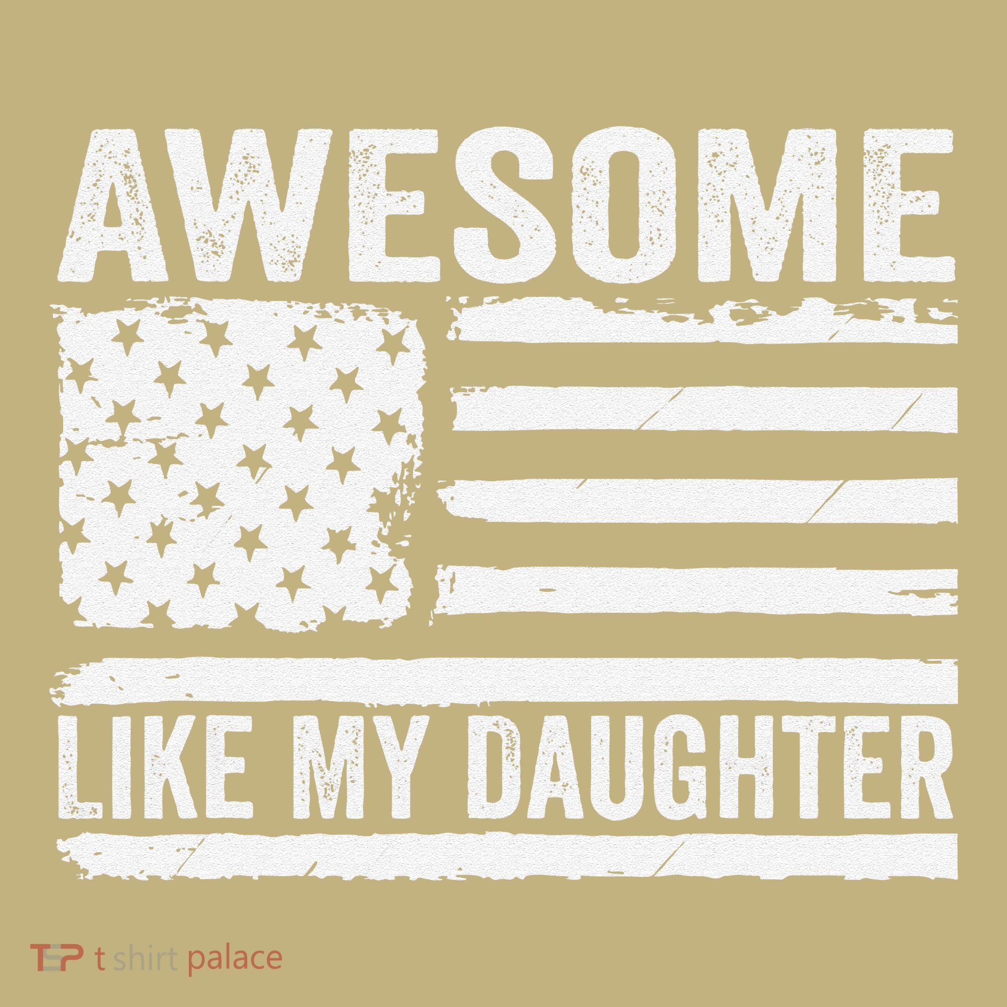 Awesome Like My Daughter Funny Fathers Day Daddy Daughter Mousepad