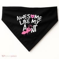 Awesome Like My Aunt Funny Niece And Nephew Gift USA-Made Doggie Bandana thumb 0