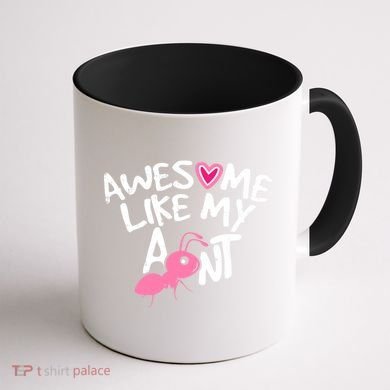 Awesome Like My Aunt Funny Niece And Nephew Gift Coffee Mug back