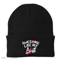 Awesome Like My Aunt Funny Niece And Nephew Gift Beanie thumb 0