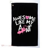 Awesome Like My Aunt Funny Niece And Nephew Gift Golf Towel thumb 0