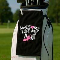 Awesome Like My Aunt Funny Niece And Nephew Gift Golf Towel thumb 2