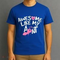 Awesome Like My Aunt Funny Niece And Nephew Gift T-Shirt thumb 3