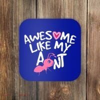 Awesome Like My Aunt Funny Niece And Nephew Gift Coaster thumb 0