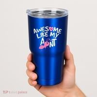 Awesome Like My Aunt Funny Niece And Nephew Gift Tumbler thumb 2
