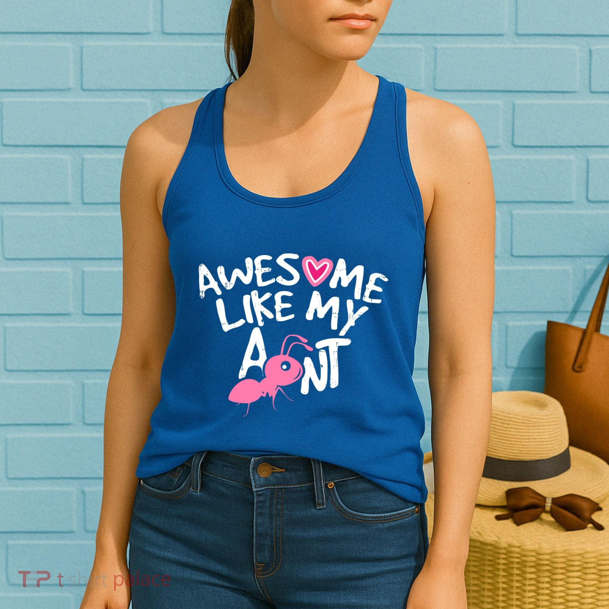 Awesome Like My Aunt Funny Niece And Nephew Gift Women's Tank Top