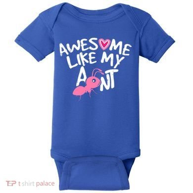 Awesome Like My Aunt Funny Niece And Nephew Gift Baby Bodysuit
