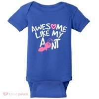 Awesome Like My Aunt Funny Niece And Nephew Gift Baby Bodysuit thumb 0