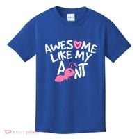 Awesome Like My Aunt Funny Niece And Nephew Gift Kids T-Shirt thumb 0