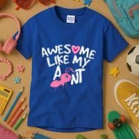 Awesome Like My Aunt Funny Niece And Nephew Gift Kids T-Shirt thumb 3