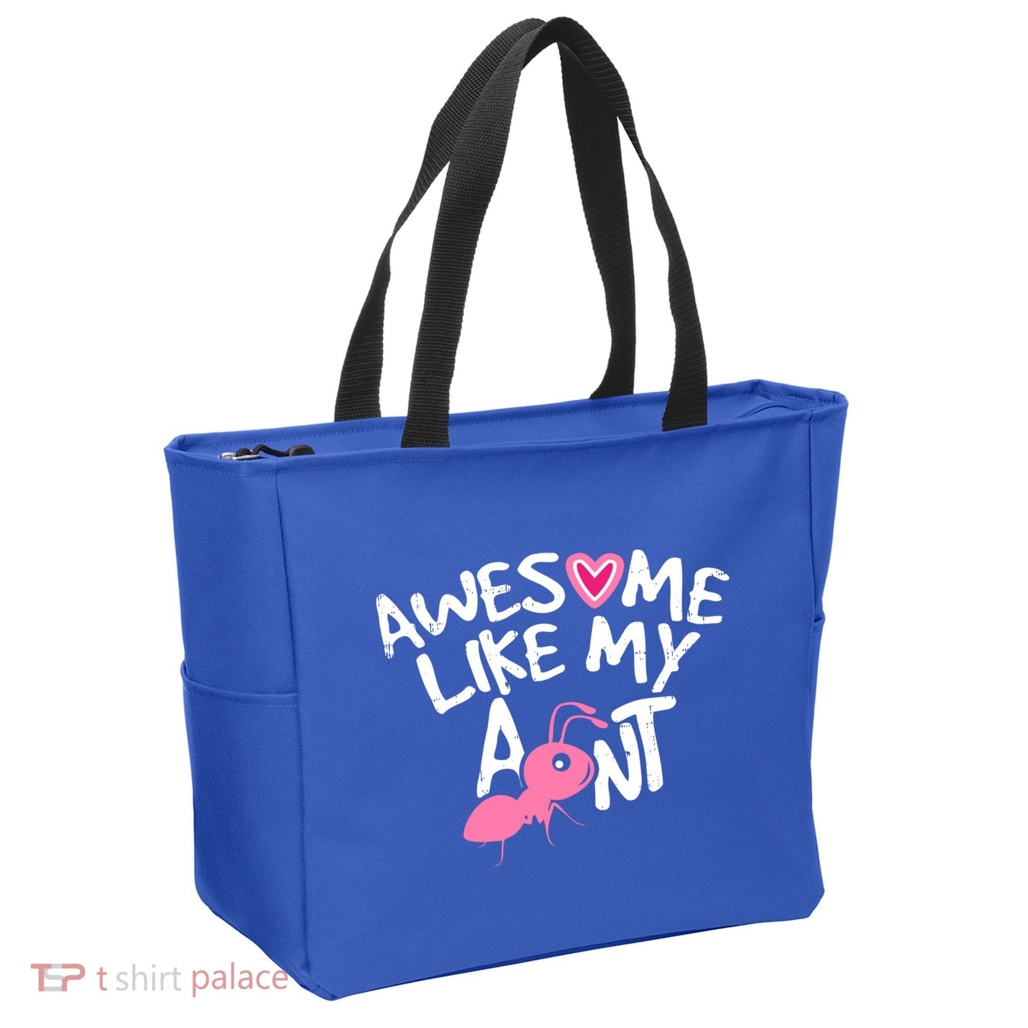 Awesome Like My Aunt Funny Niece And Nephew Gift Tote Bag