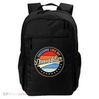 Awesome Like My Daughter Retro Funny FatherS Day Backpack thumb 0