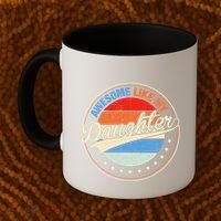 Awesome Like My Daughter Retro Funny FatherS Day Coffee Mug thumb 2