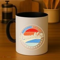 Awesome Like My Daughter Retro Funny FatherS Day Coffee Mug thumb 4