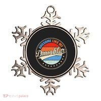 Awesome Like My Daughter Retro Funny FatherS Day Ornament thumb 0