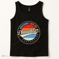 Awesome Like My Daughter Retro Funny FatherS Day Tank Top thumb 2