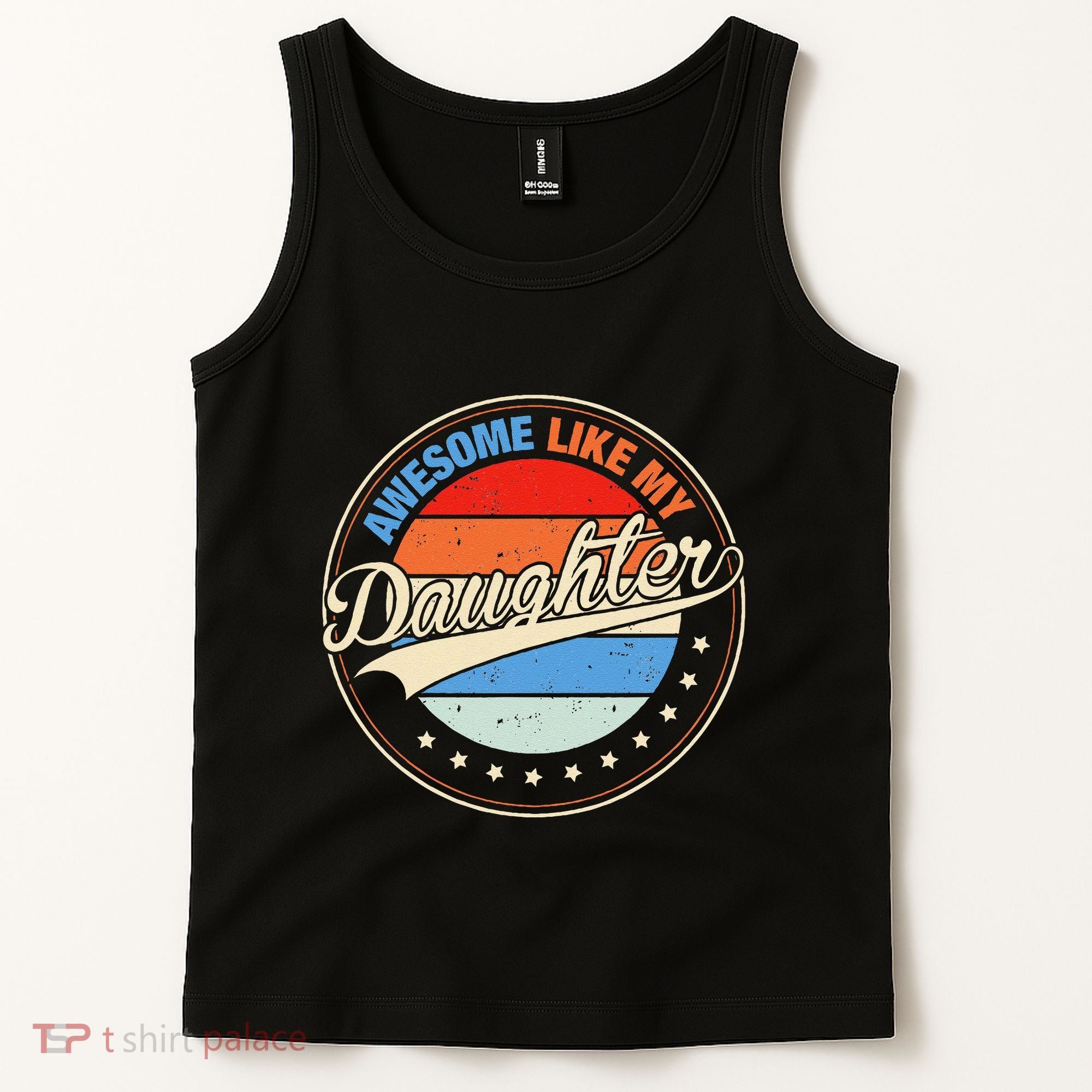 Awesome Like My Daughter Retro Funny FatherS Day Tank Top