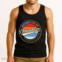Awesome Like My Daughter Retro Funny FatherS Day Tank Top thumb 3