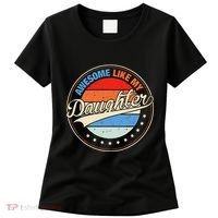 Awesome Like My Daughter Retro Funny FatherS Day Women's T-Shirt thumb 0