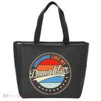 Awesome Like My Daughter Retro Funny FatherS Day Tote Bag thumb 0