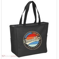 Awesome Like My Daughter Retro Funny FatherS Day Tote Bag thumb 2