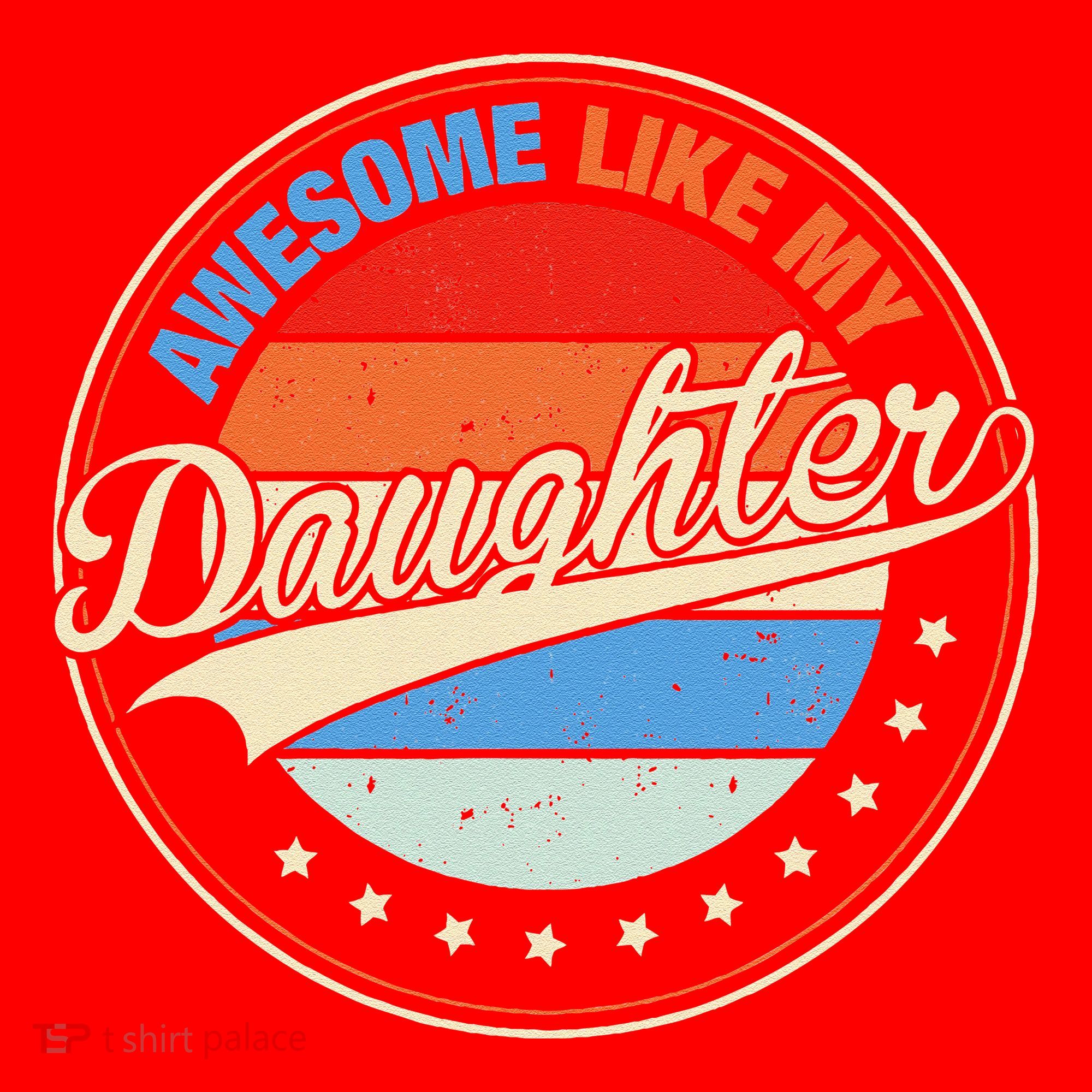 Awesome Like My Daughter Retro Funny FatherS Day Santa Hat