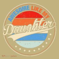 Awesome Like My Daughter Retro Funny FatherS Day Hoodie thumb 7