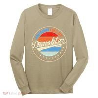 Awesome Like My Daughter Retro Funny FatherS Day Long Sleeve Shirt thumb 0